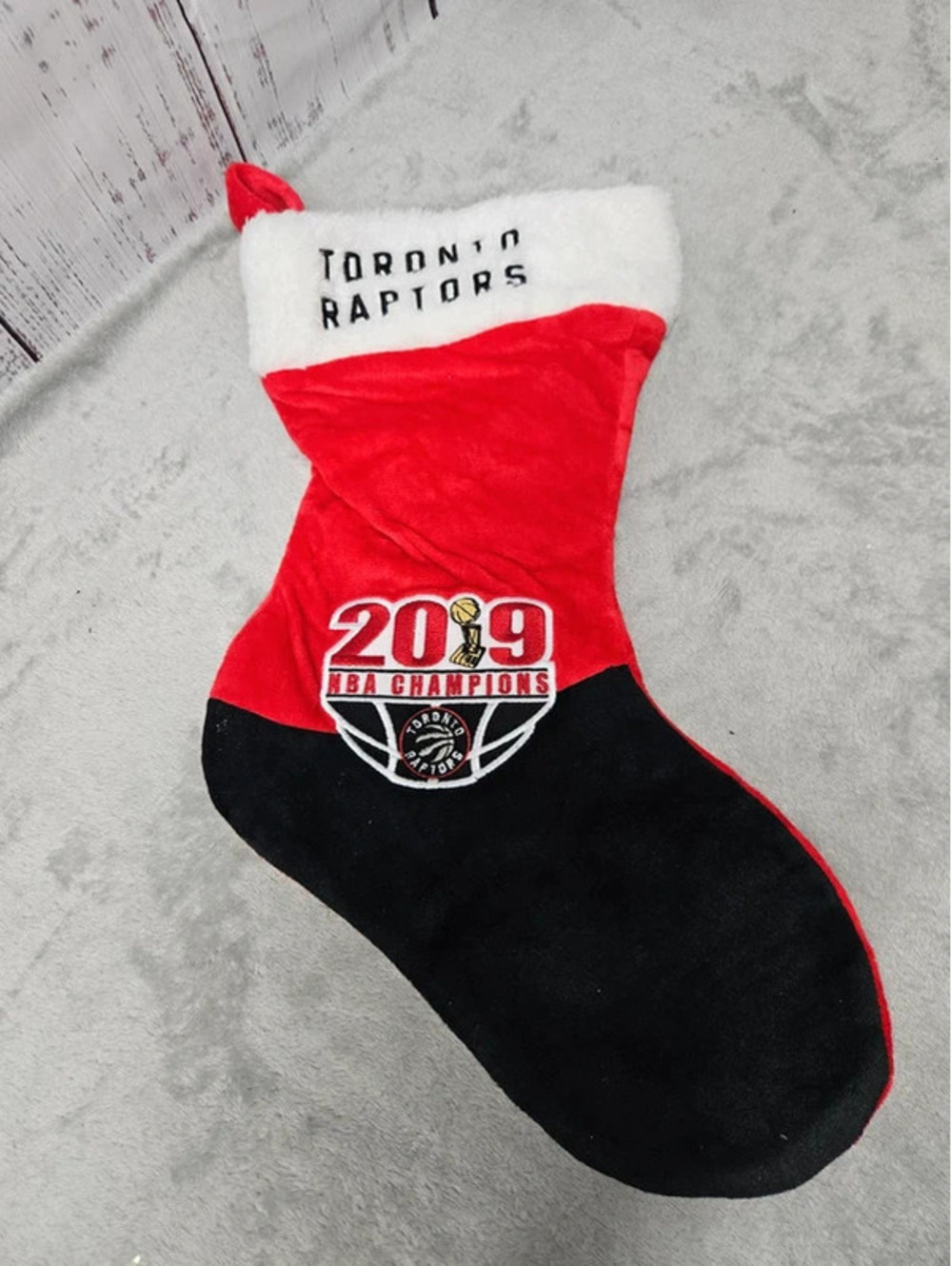 Toronto Raptors 2019 NBA Champions Plush Christmas Stocking